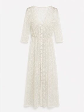 Forever 21 Sheer Lace Duster Dress – Boho Free People Vibes
